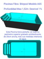 piscina de fibra de vidrio Romana A-65